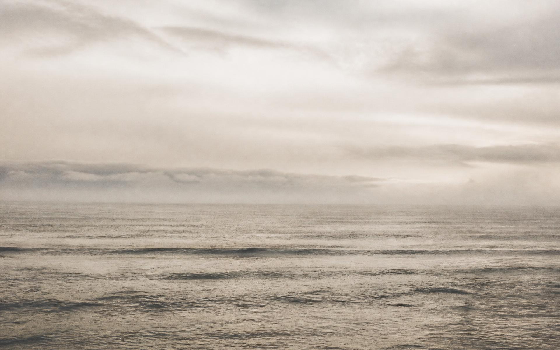 Calm Atlantic sea under soft morning light
